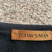 Vintage Today's Man 100% Merino Wool Polo Style Sweater Made In Italy