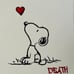 Banksy and Snoopy Love, DEATH NYC Hand Signed Street Artist Proof with COA