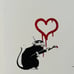 Banksy and Snoopy Love, DEATH NYC Hand Signed Street Artist Proof with COA