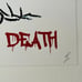Banksy and Snoopy Love, DEATH NYC Hand Signed Street Artist Proof with COA