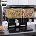 2 Grids Food Storage Dispenser, Black