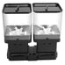 2 Grids Food Storage Dispenser, Black