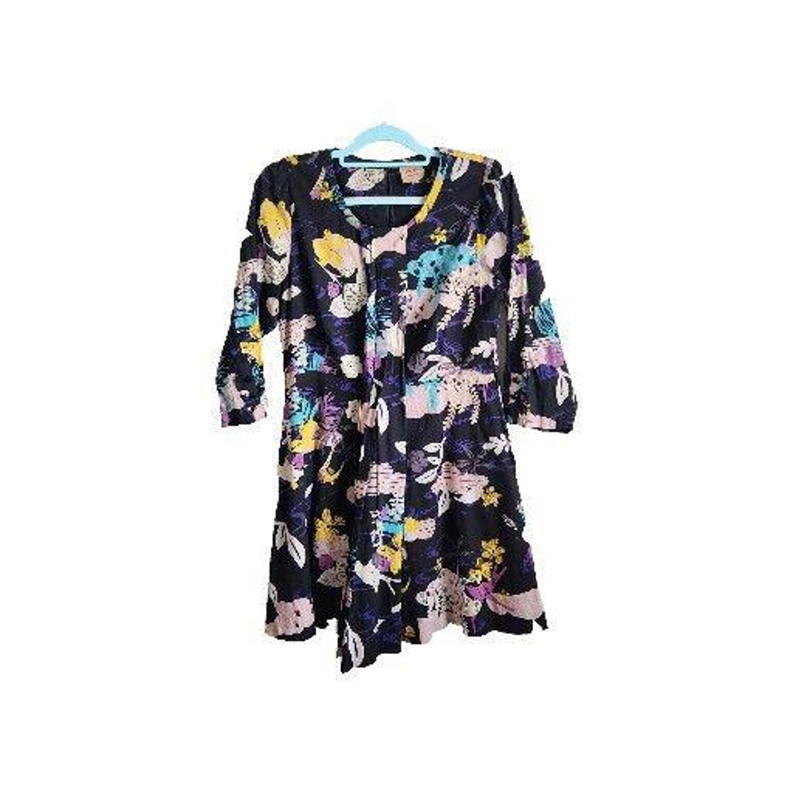 Twinkle By Wenlen Dress Size 8 Mod Abstract Floral Anthropoligie