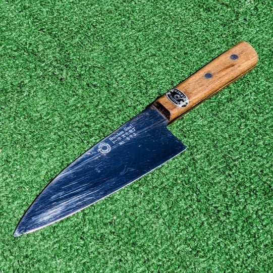 VTG Toho 11.5 Japanese Bunka Stainless Steel No. 573 Chefs Kitchen Knife EUC