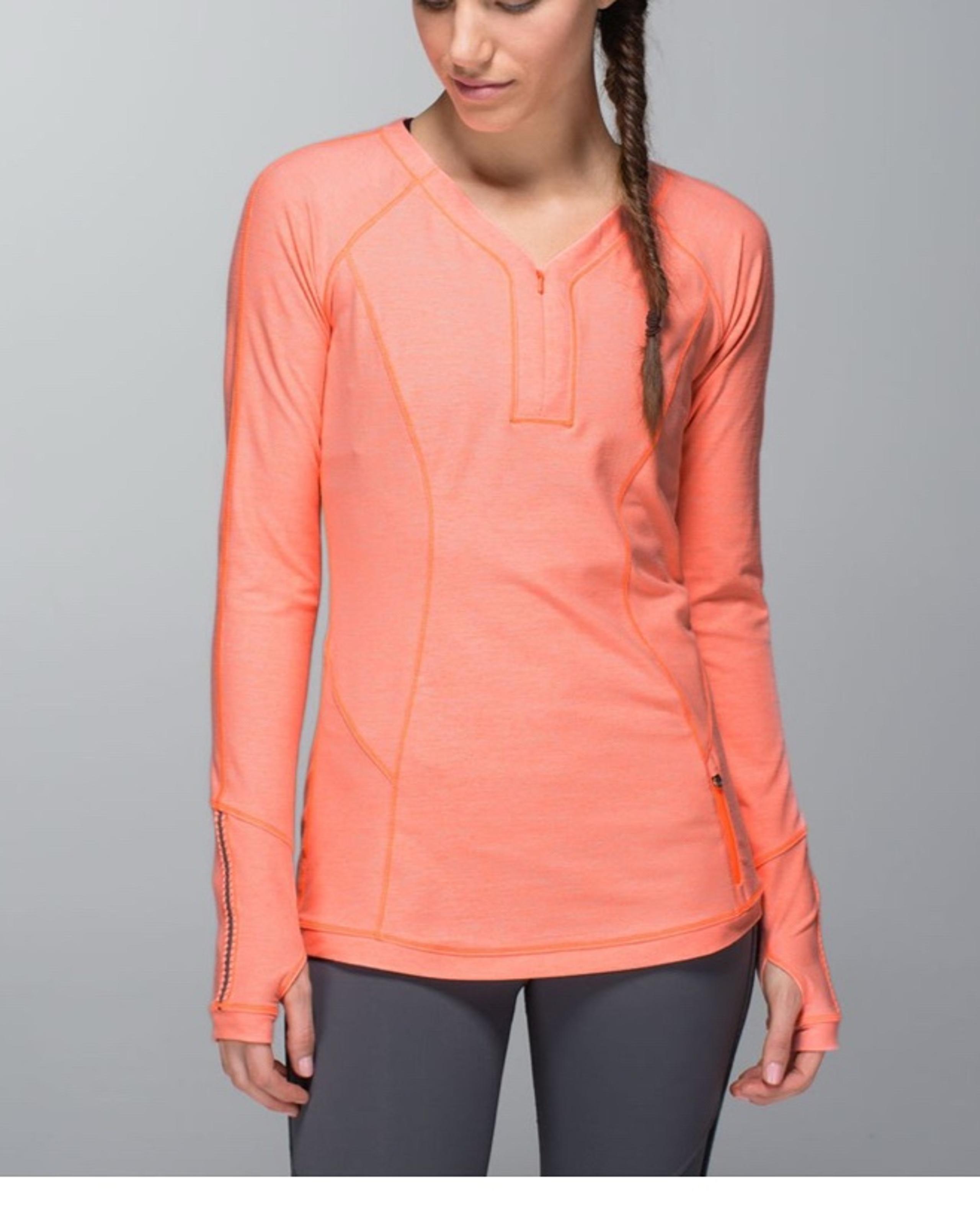 Lululemon Lululemon Love Some Run Long Sleeve Heathered Very Light Flare W8