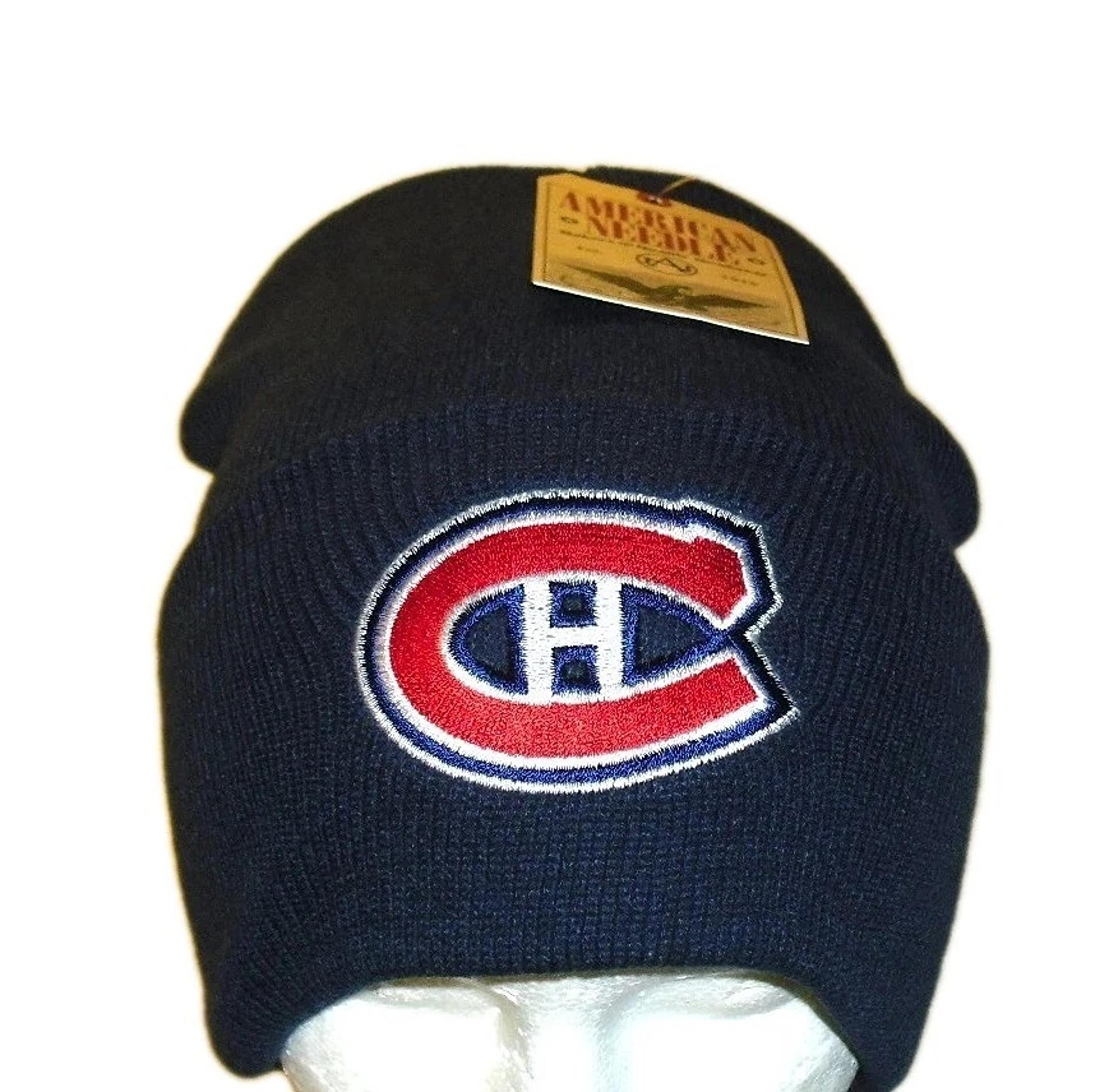 Montreal Canadiens Mens Vintage American Needle Cuffed Beanie Winter Hat Cap New