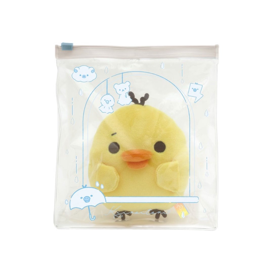 San-X Rilakkuma Partly Cloudy Plush with Pouch (Kiiroitori)