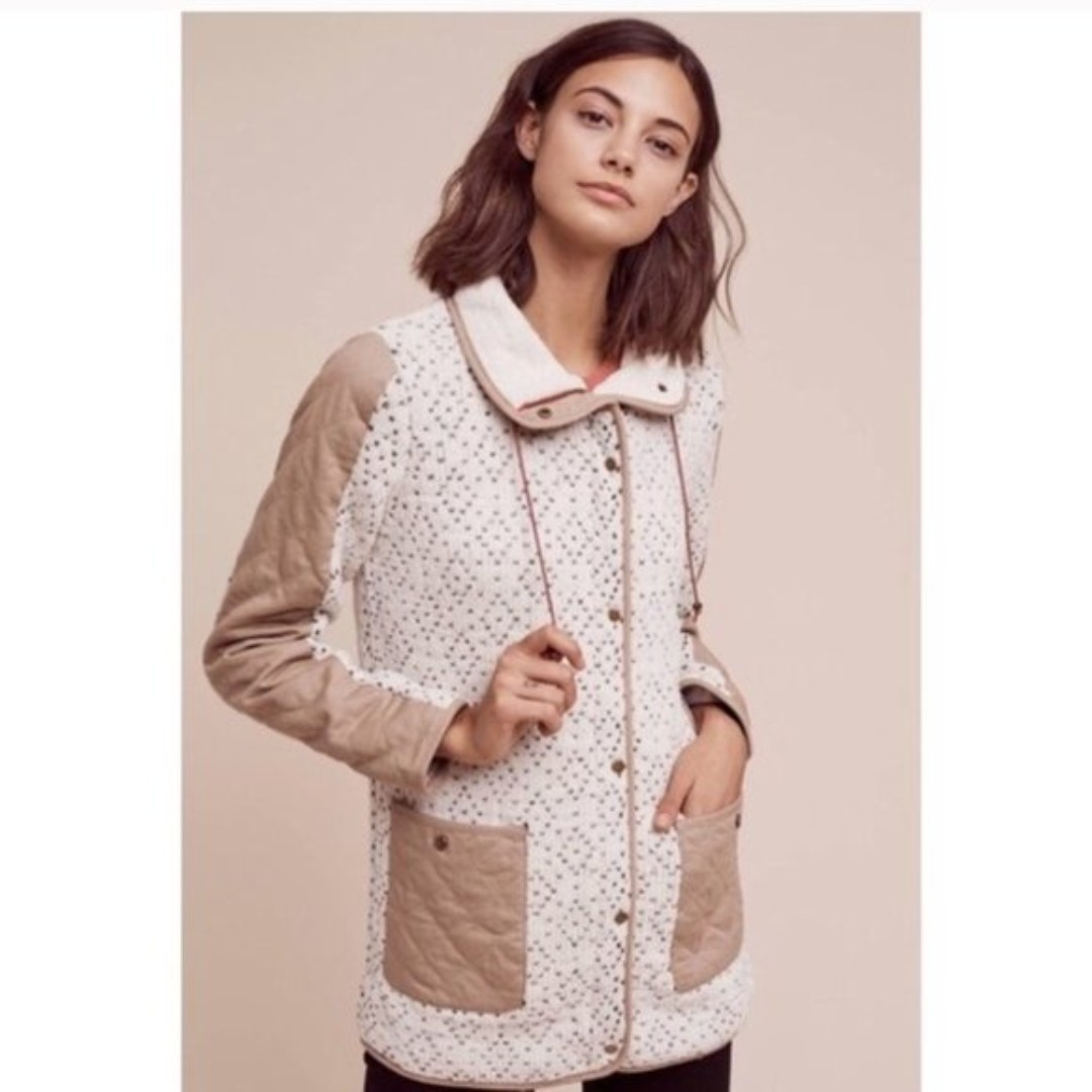 Anthropologie Sleeping on Snow Lake Placid Sweater Coat Wool Blend Size XL