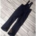 Vintage BOGNER Women's Insulated Black Pants with Bib Ski SnowSuit Size 36 Long