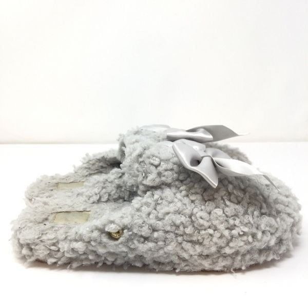UGG Australia Slip On Slippers Grey Sherpa Women's Size 5 Shoes Cozy
