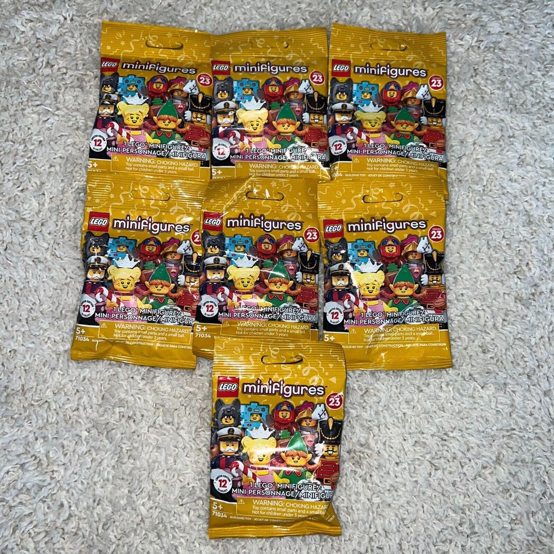 BUNDLE (7) Lego series 23 Minifigure sealed mystery bags NEW