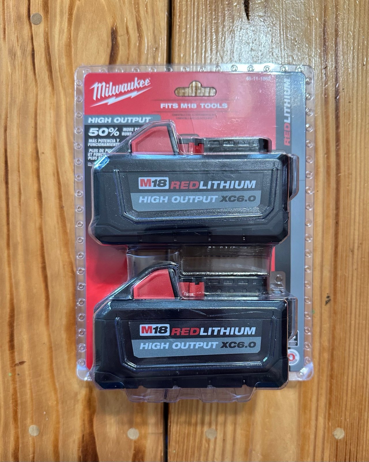 Milwaukee M18 REDLITHIUM High Output XC6.0 Batteries