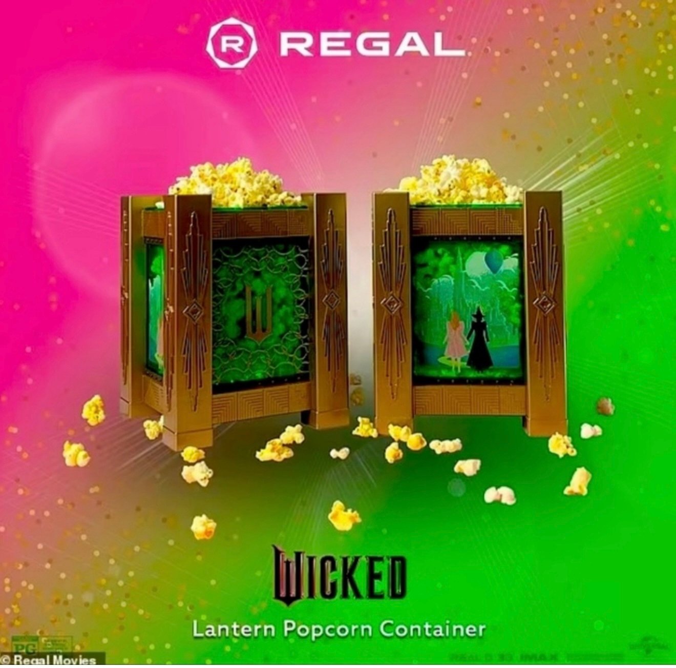 Wicked Lantern popcorn bucket