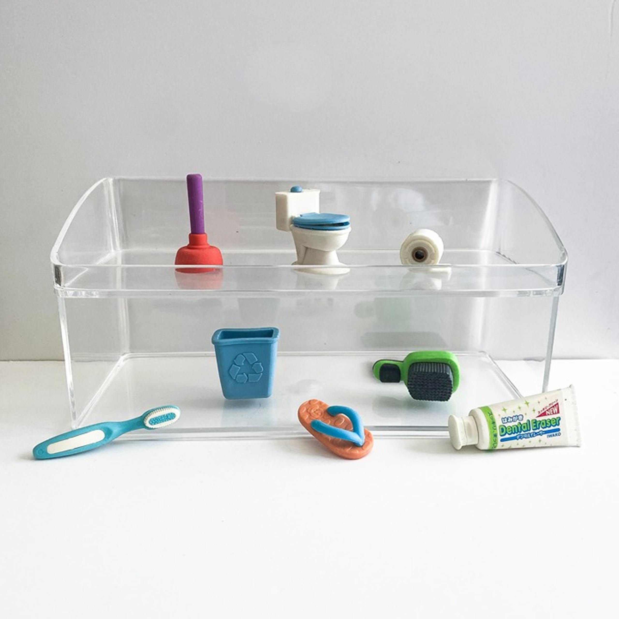 Lot of Mini Restroom & Hygiene Themed Erasers | Iwako & Similar Styles