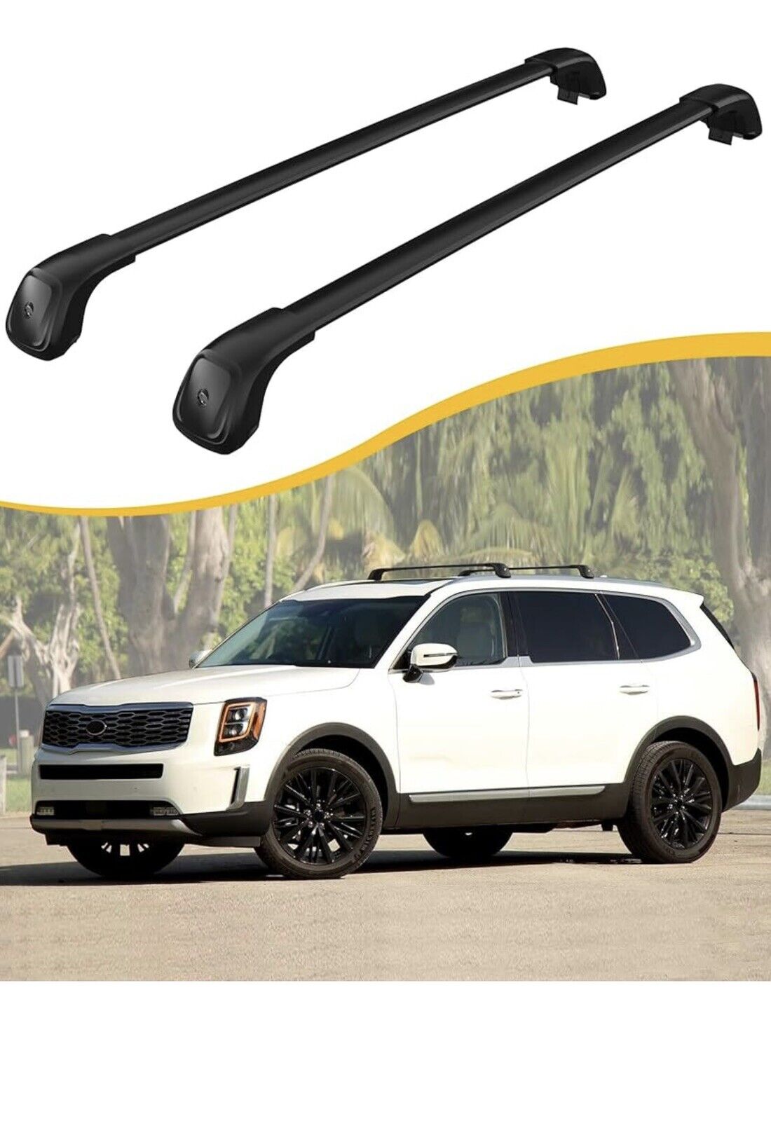 260LBS ROOF RACK CROSS BARS Fit for Kia Telluride S SX EX SX Prestige 2020-2024
