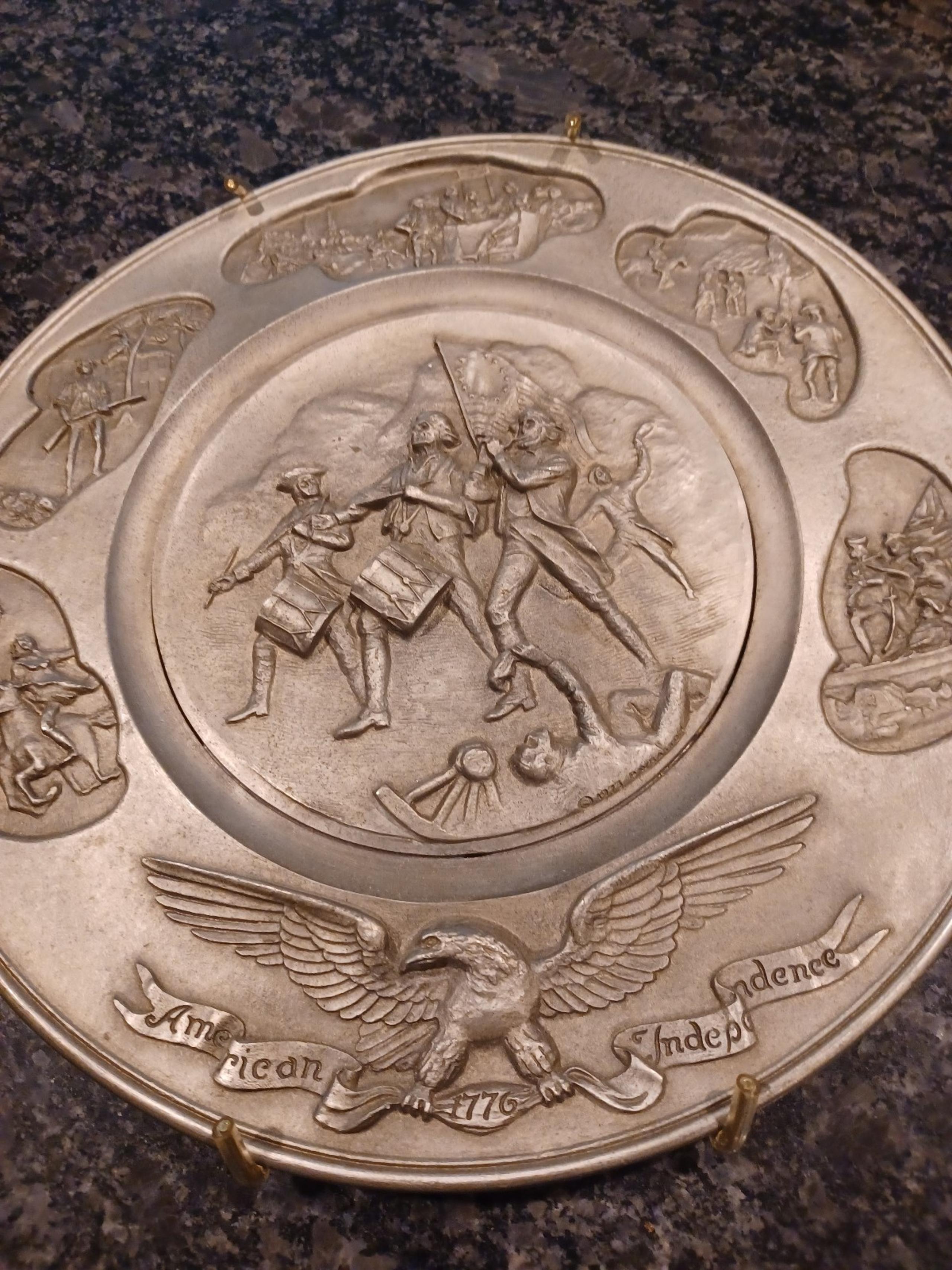 Vintage PEWTER Plate