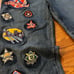 Vintage Raw Blue MLB patchwork denim