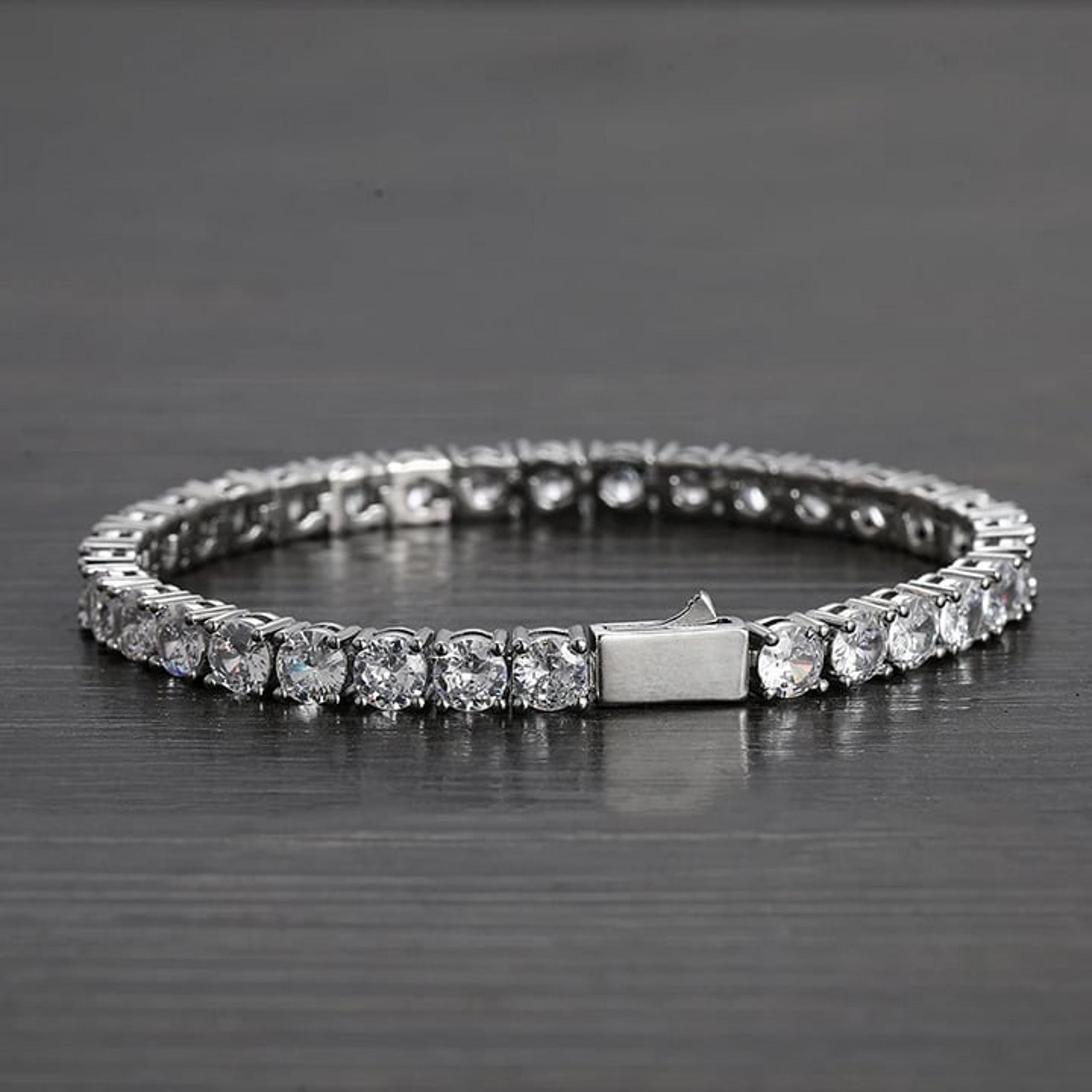 2ct Diamond 7" Womens 14K White Gold Tennis Bracelet 14 Karat Silver Jewelry NEW