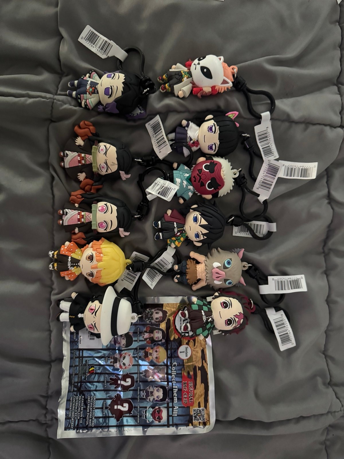 Demon slayer series 1 bag clips.