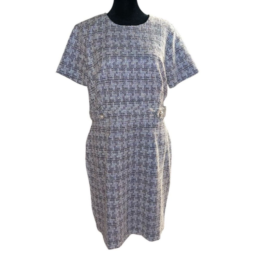 Ann Taylor Factory tweed button dress size 12P NWT
