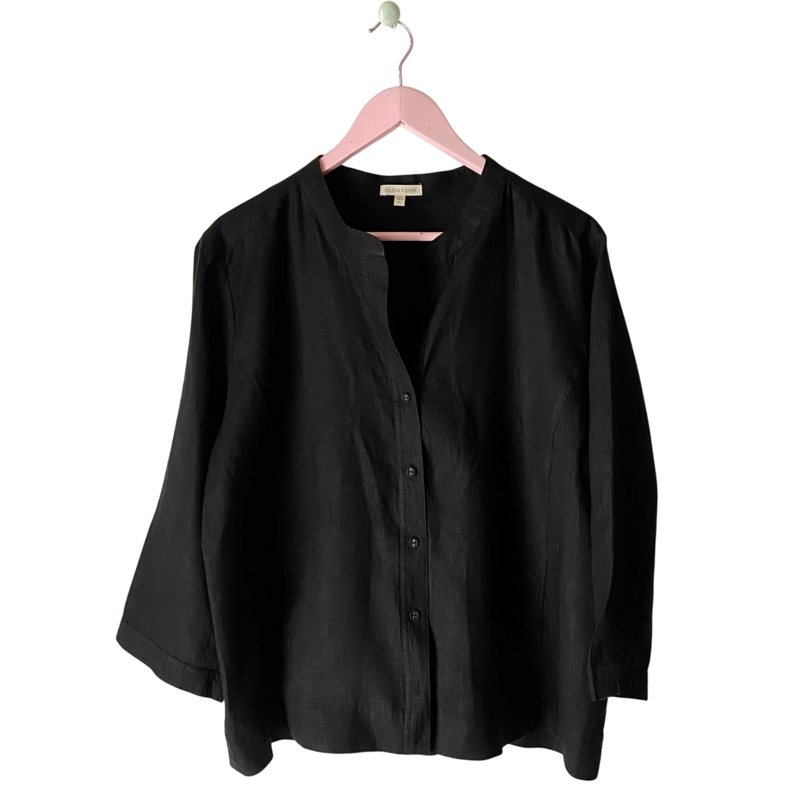 Eileen Fisher Linen Blouse Size XL