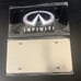 Infiniti Brand New Front Vanity Metal Plate Frame Holder (2 Pack)
