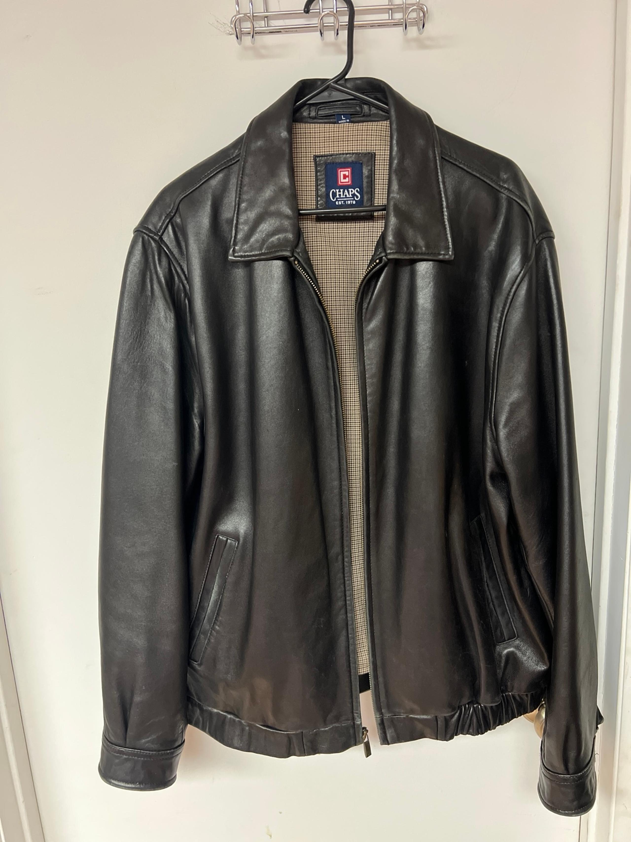 Chaps Ralph Lauren vintage Sz L leather jacket