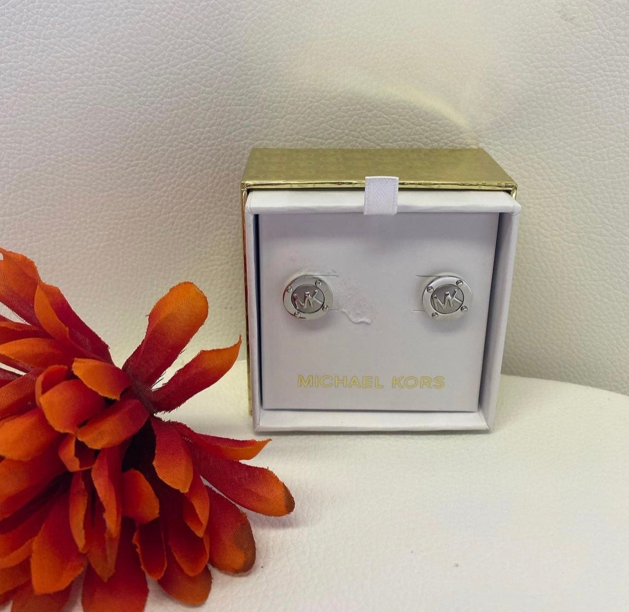 Michael Kors Earrings 2 Pair New Gold And Silver