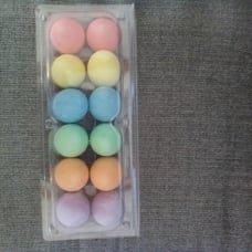 12PCS Sidewalk Chalk for Kids, Chalk Eggs Easter Basket