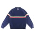 60s mock neck chest stripe sweater 1960s vintage