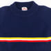 60s mock neck chest stripe sweater 1960s vintage