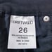 Driftwood Jeans Candace Midrise Capri Cropped Ruffled Hem Black Denim