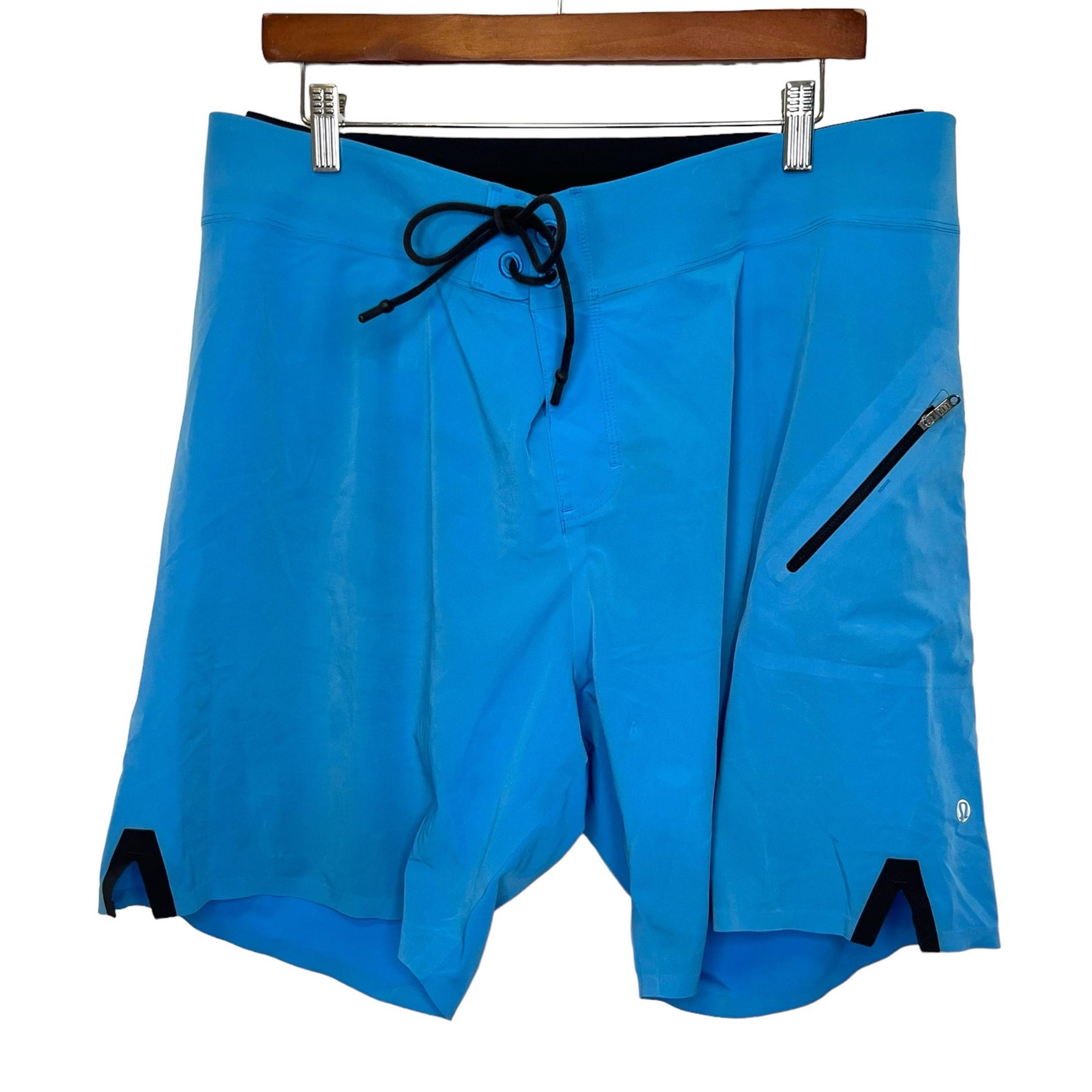 Lululemon Men's El Current Board Short Swim 7.5'' Lined Shocking Blue Size 38