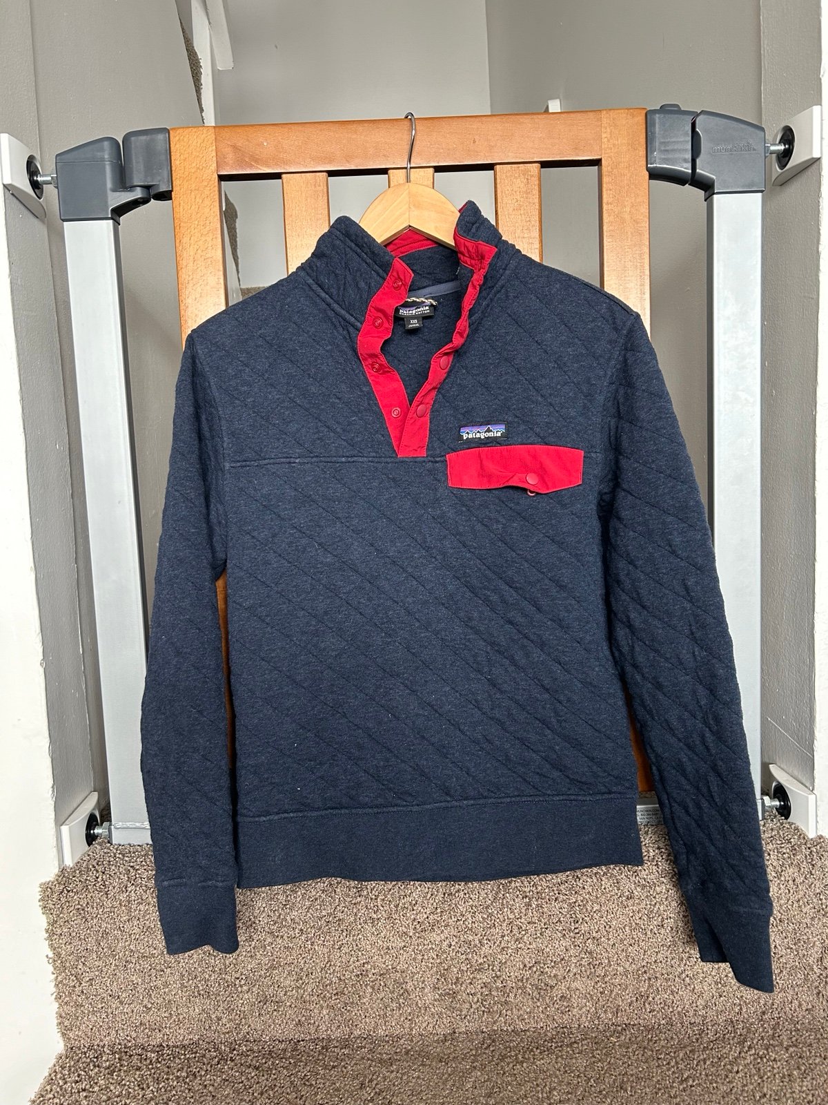 Patagonia Cotton Quilted T-Snap Pullover Sweatshirt Size XXS