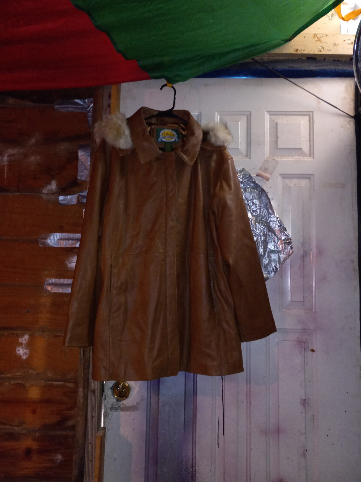 Womens leather coat
