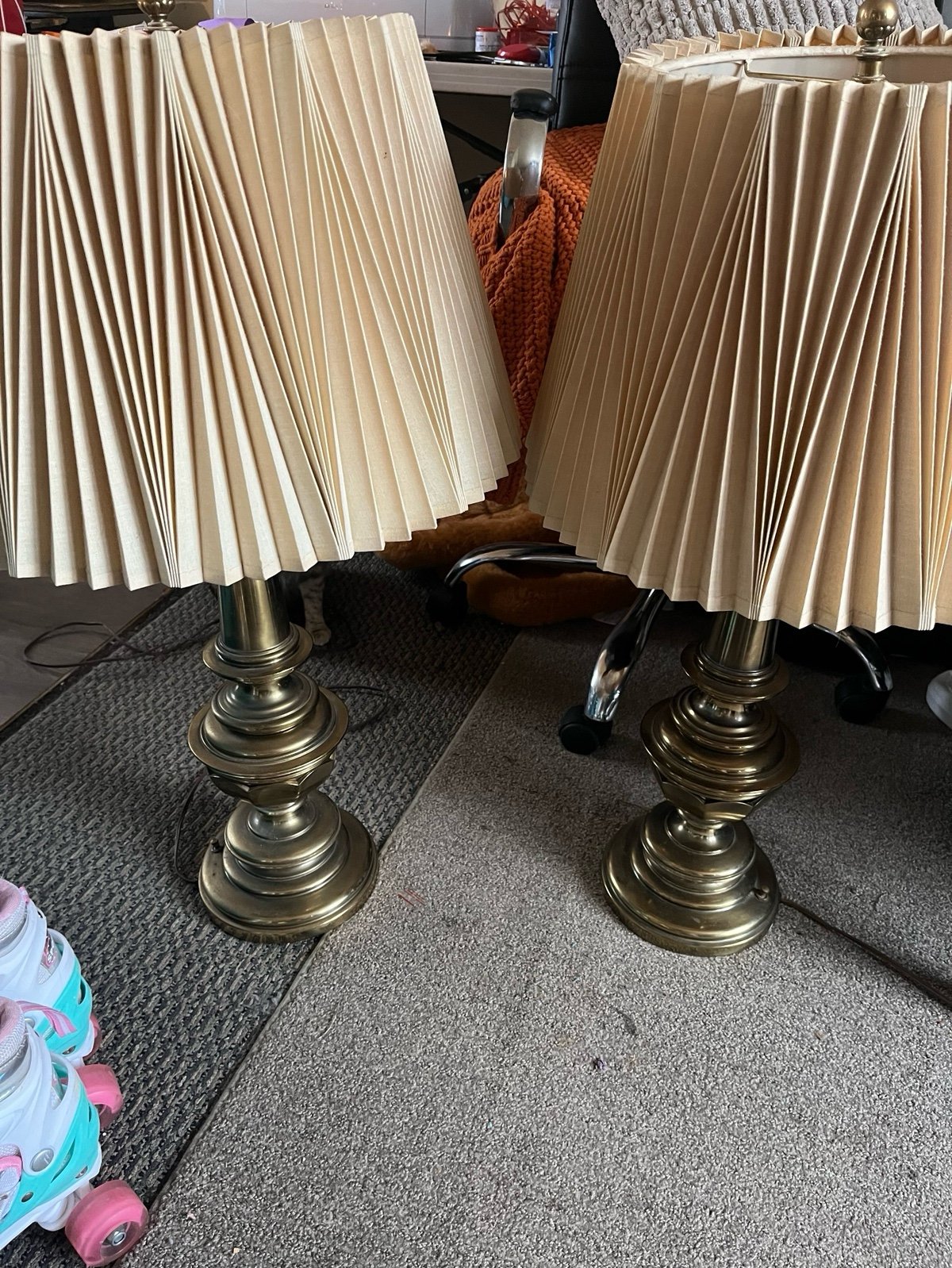 Two vintage stiffel lamps