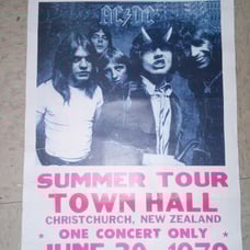 ORIGINAL 1979 AC ⚡DC CONCERT POSTER