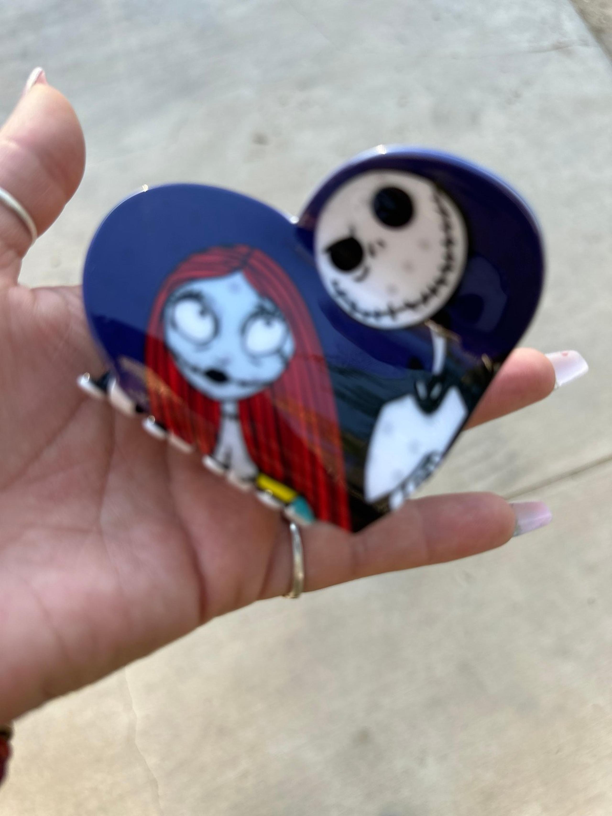 Jack and Sally hair claw