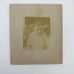 Antique Carte De Visite CDV Baby Photo in White & Floral Sepia Child Photograph