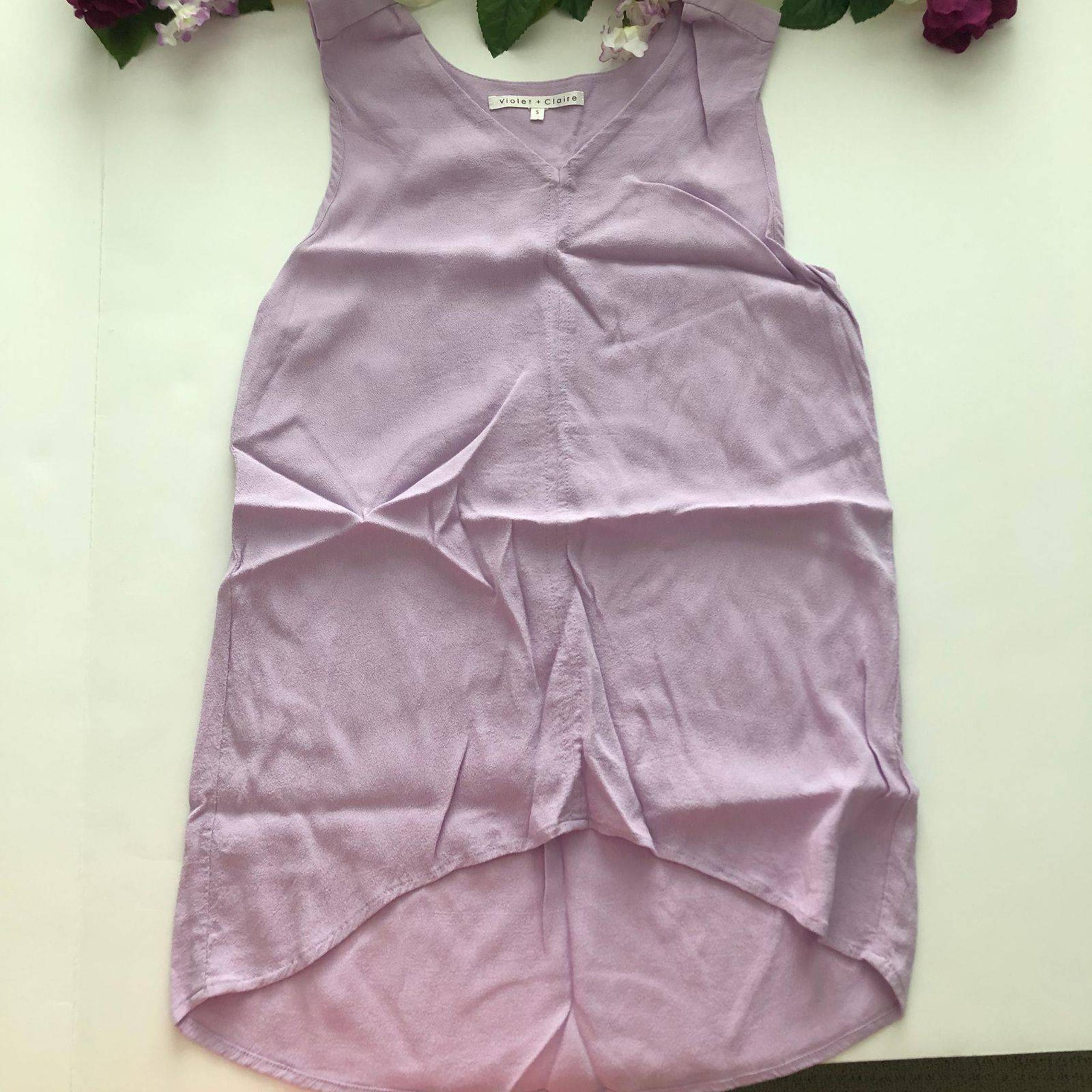 Violet & Claire Lavender Hi-low Tank Top