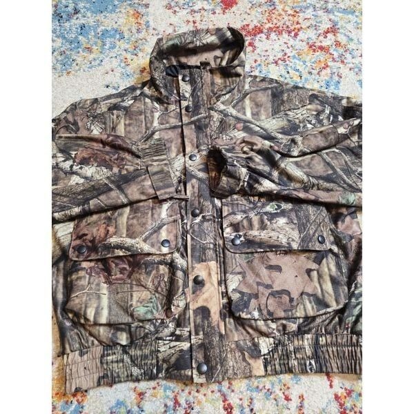 Russell Outdoors Mossy Oak BreakUp Camo Hunting Jacket Men’s XL Green No Hood