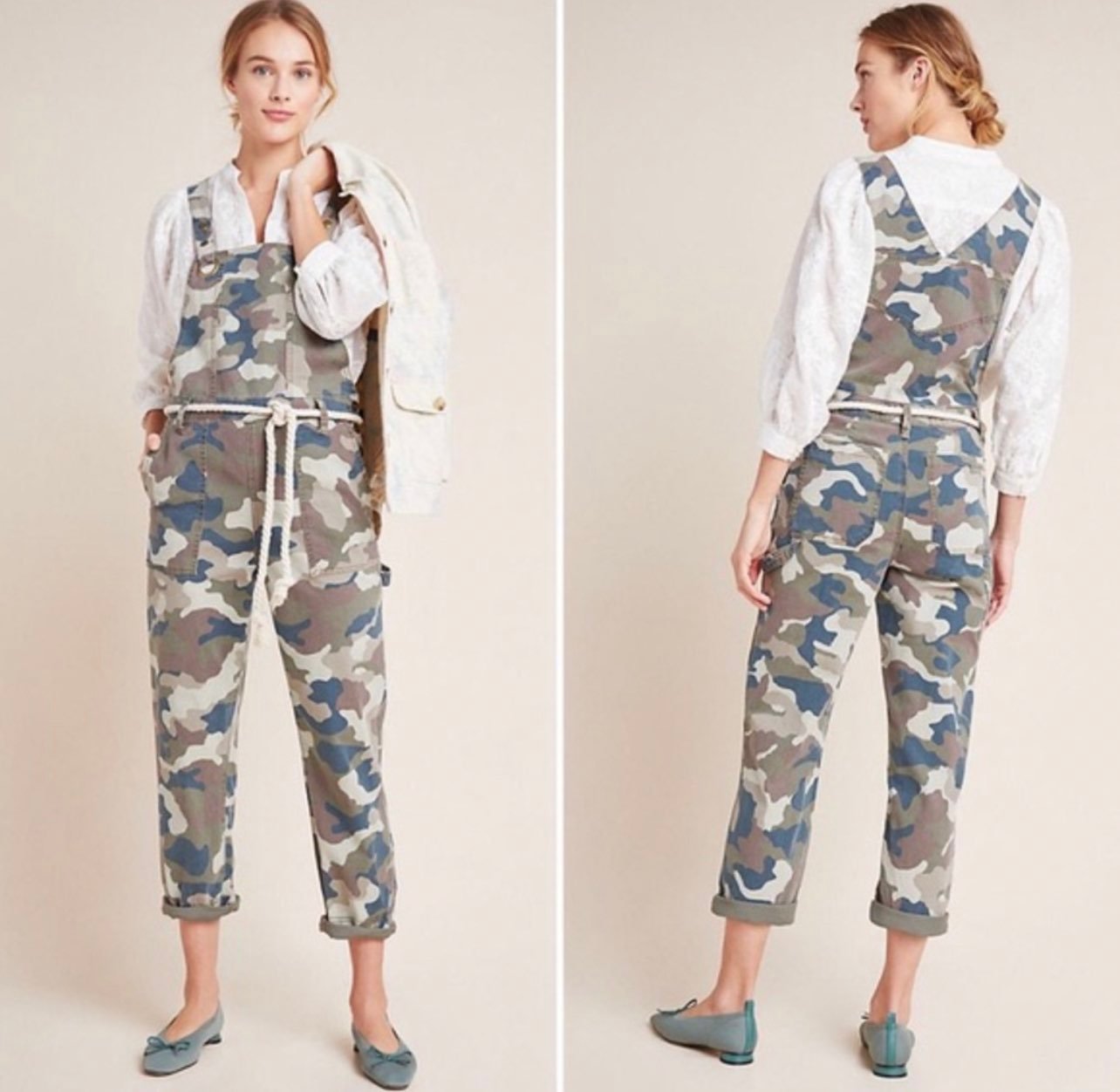 Anthropologie Carter Utility Jumpsuit Overalls 0 NEW