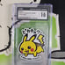 Slab: Pokemon: Pikachu: Pokemon Stickers Pt. 1 B-Side Label CGC GEM MINT 10