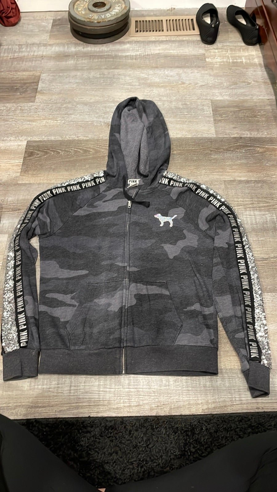 PINK small camo bling jacket