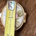 Vintage Gold plating matching gold and floral Hand Mirror and pilbox trinket,