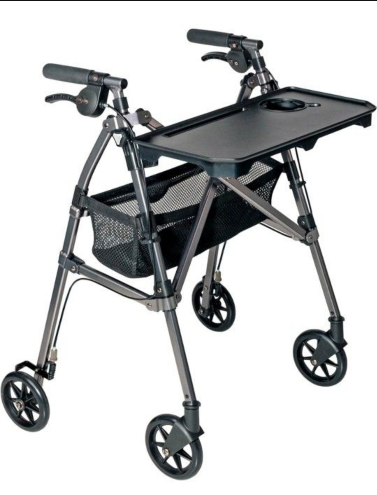 Wonder Rollator indoor walker with tray lightweight