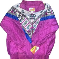 Vintage Resort Bay NYC Jacket Size XL Zip Windbreaker New York 80s 90s W/ TAG!