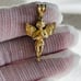 10K Solid gold Pendant Angel