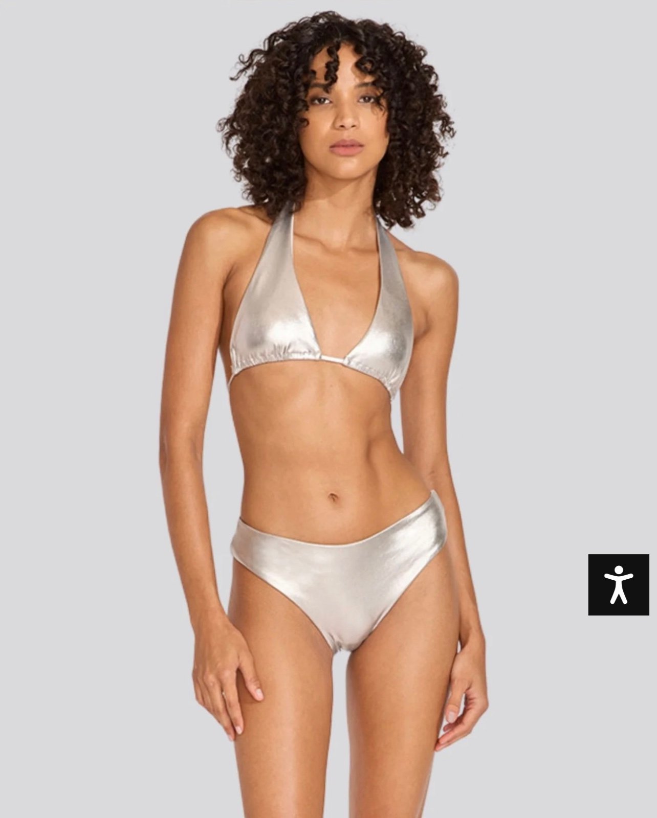 Solid & Striped Bikini set NEW S