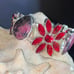 Naturally sourced Rhodonite with Garnet Artisan crafted Handcrafted Bracelet